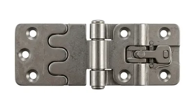 Industrial Metal Hinge With Integrated Spring Latch