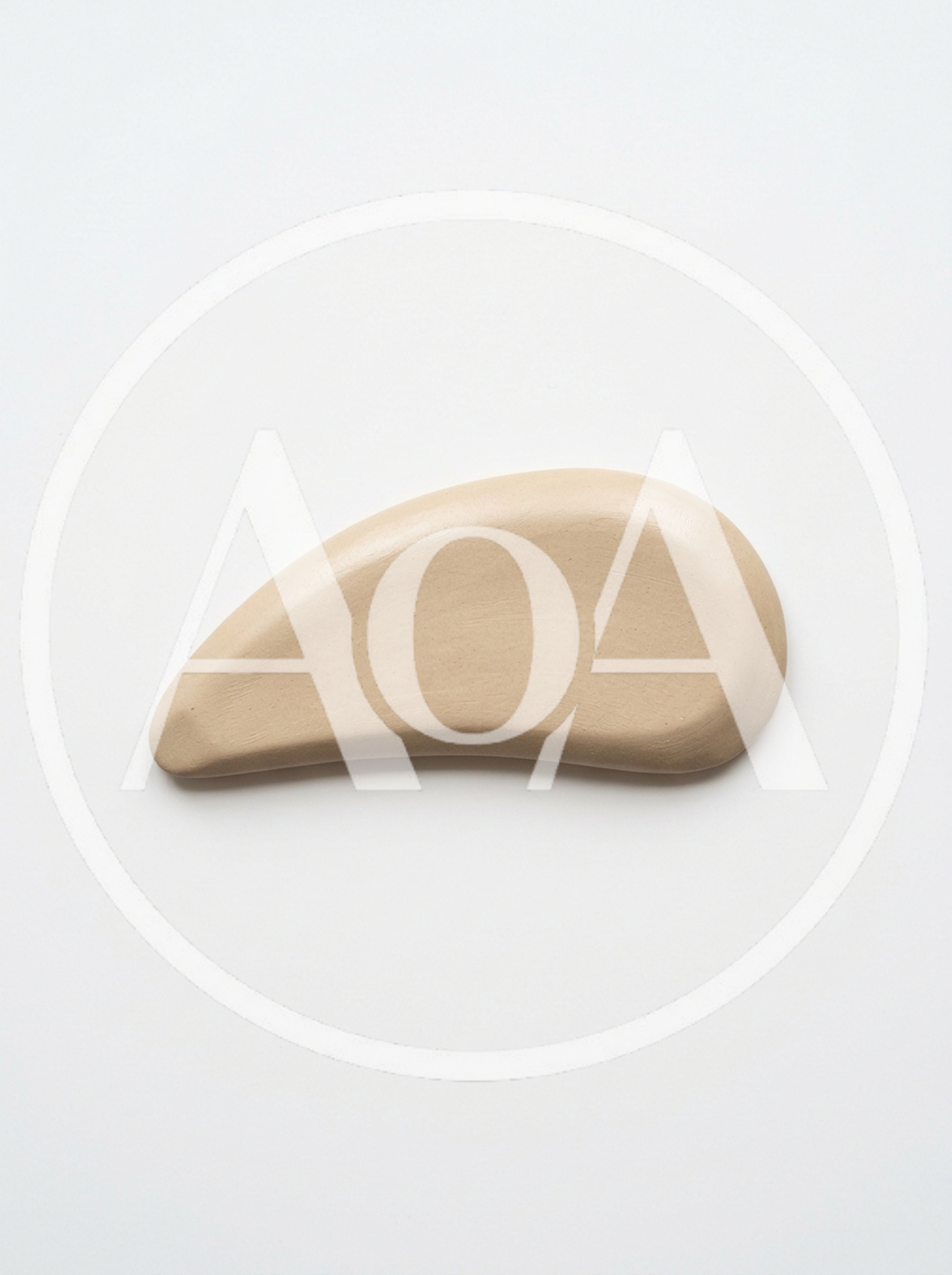 Beige Cosmetic Cream Swatch on White Background