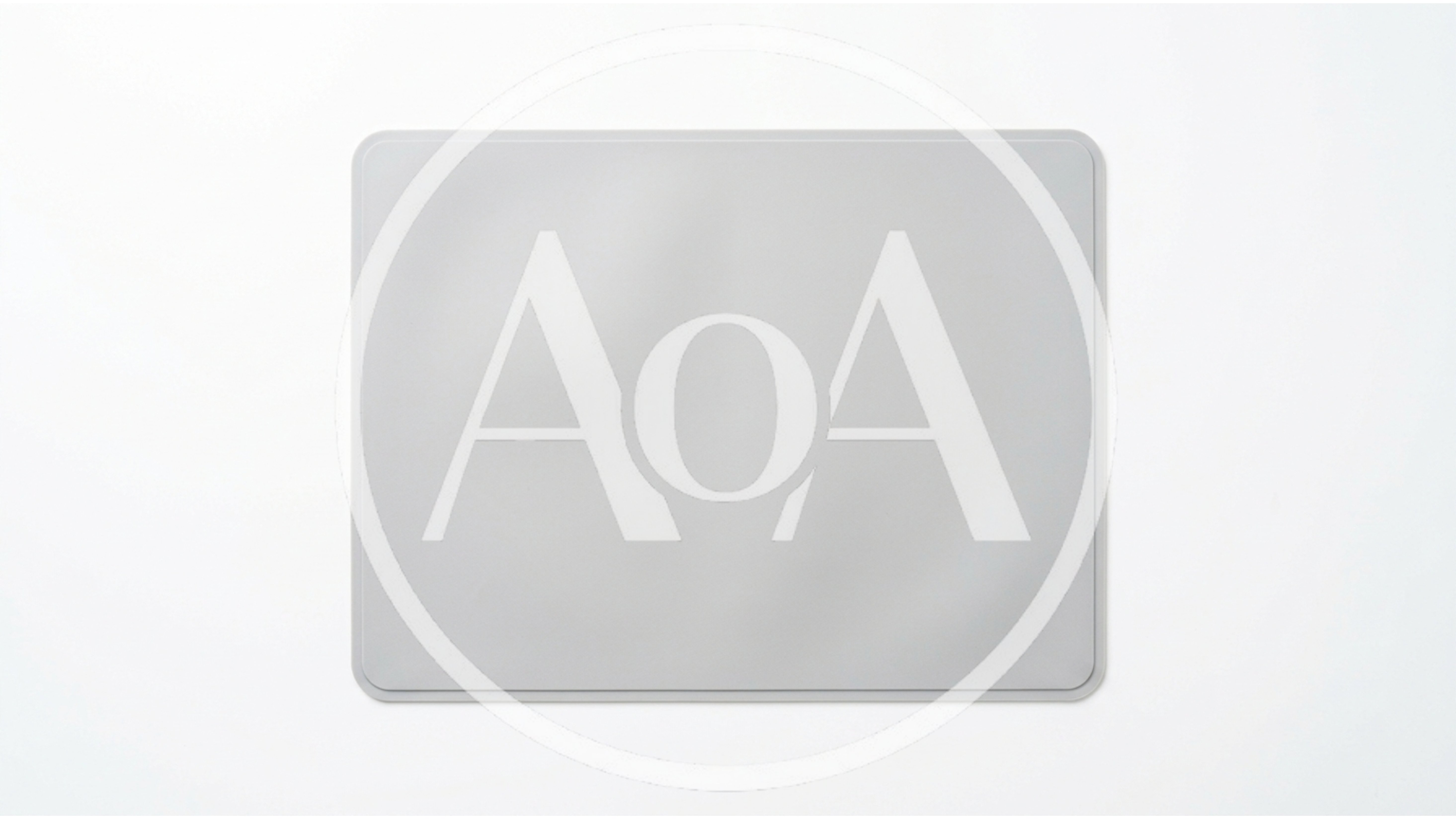 Minimalist Light Gray Rectangular Desk Mat