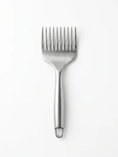 Stainless Steel Hair Pick Comb Isolated
