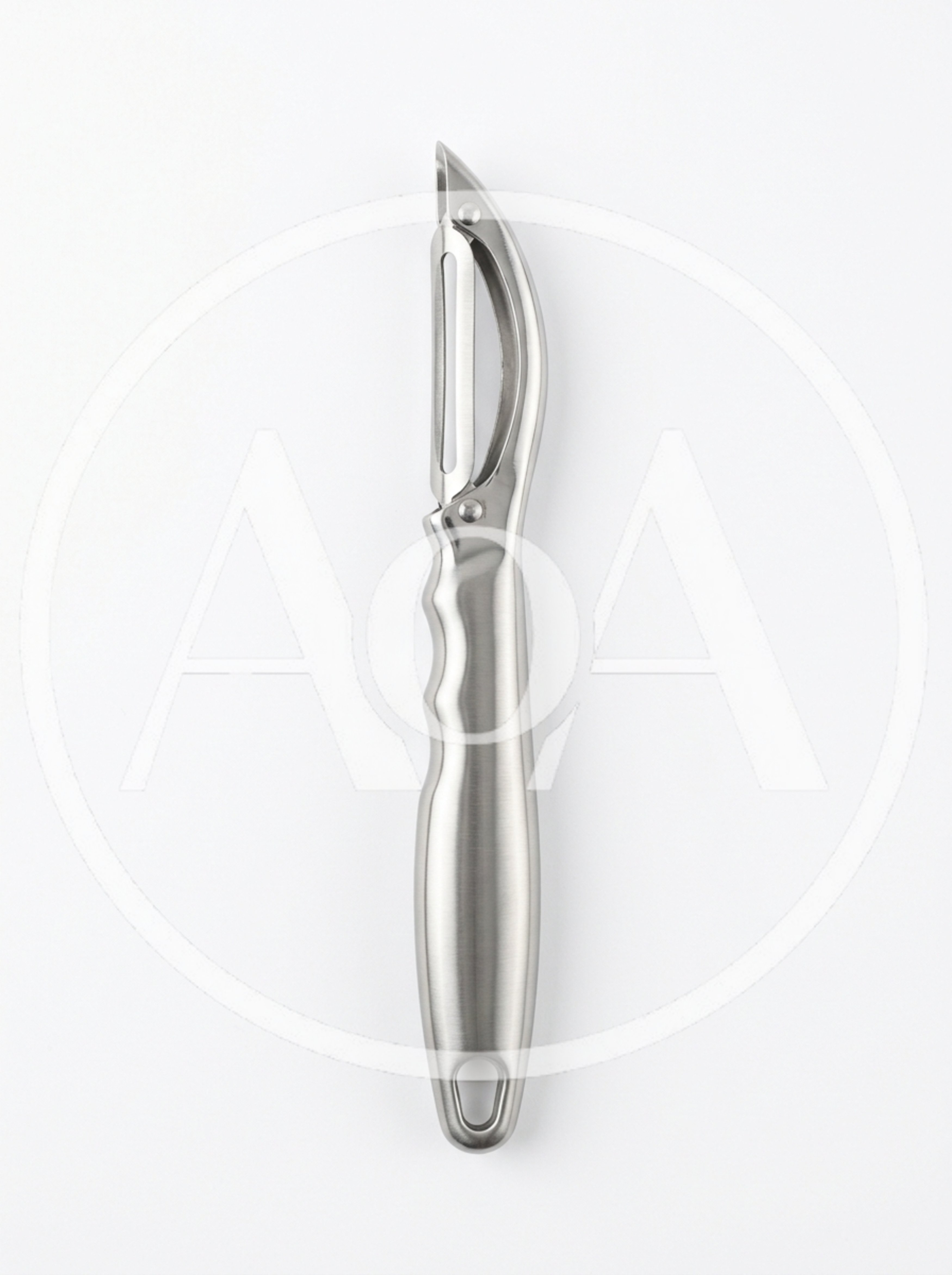 Stainless Steel Vegetable Peeler Isolated On White Background