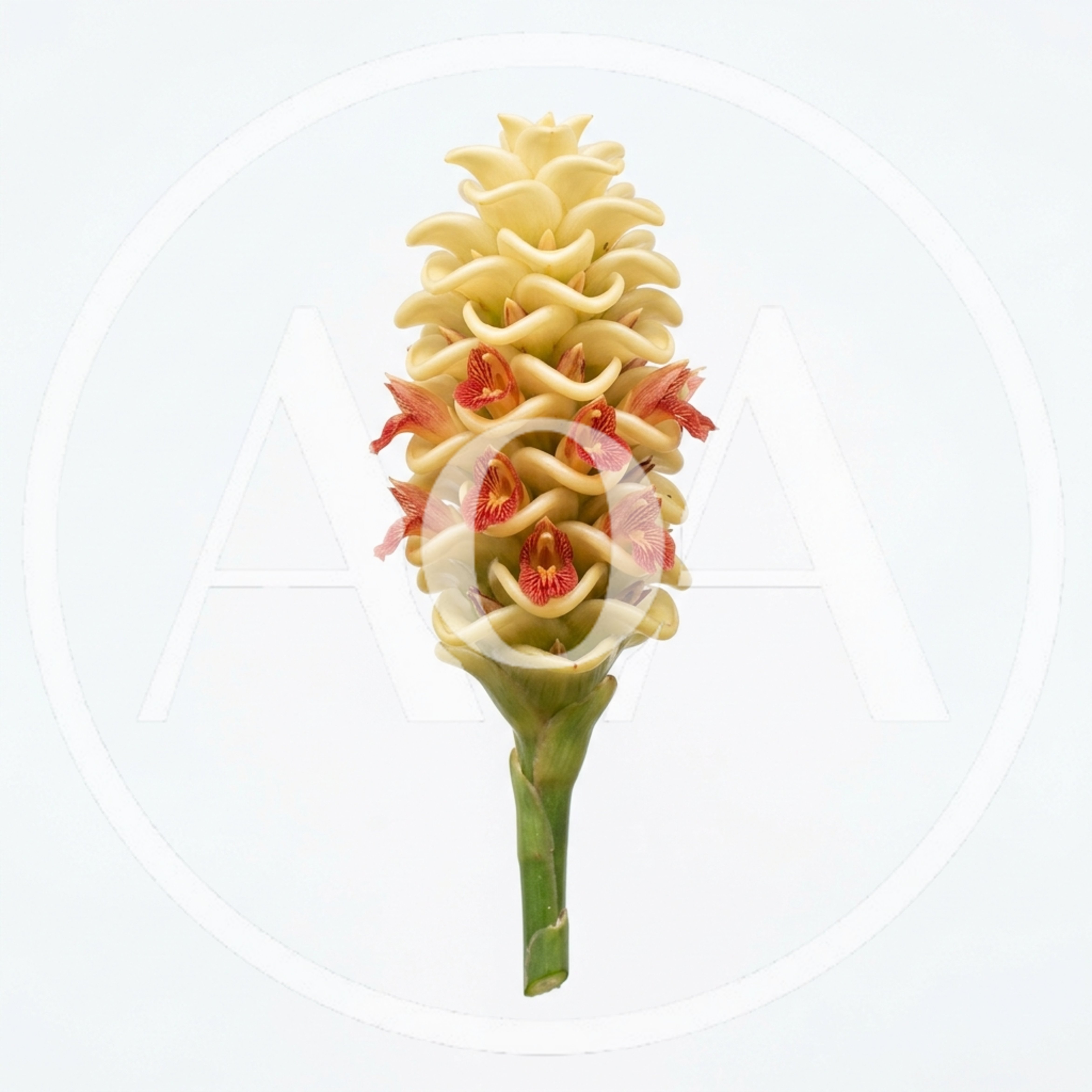 Curcuma Ginger Flower Isolated On White Background