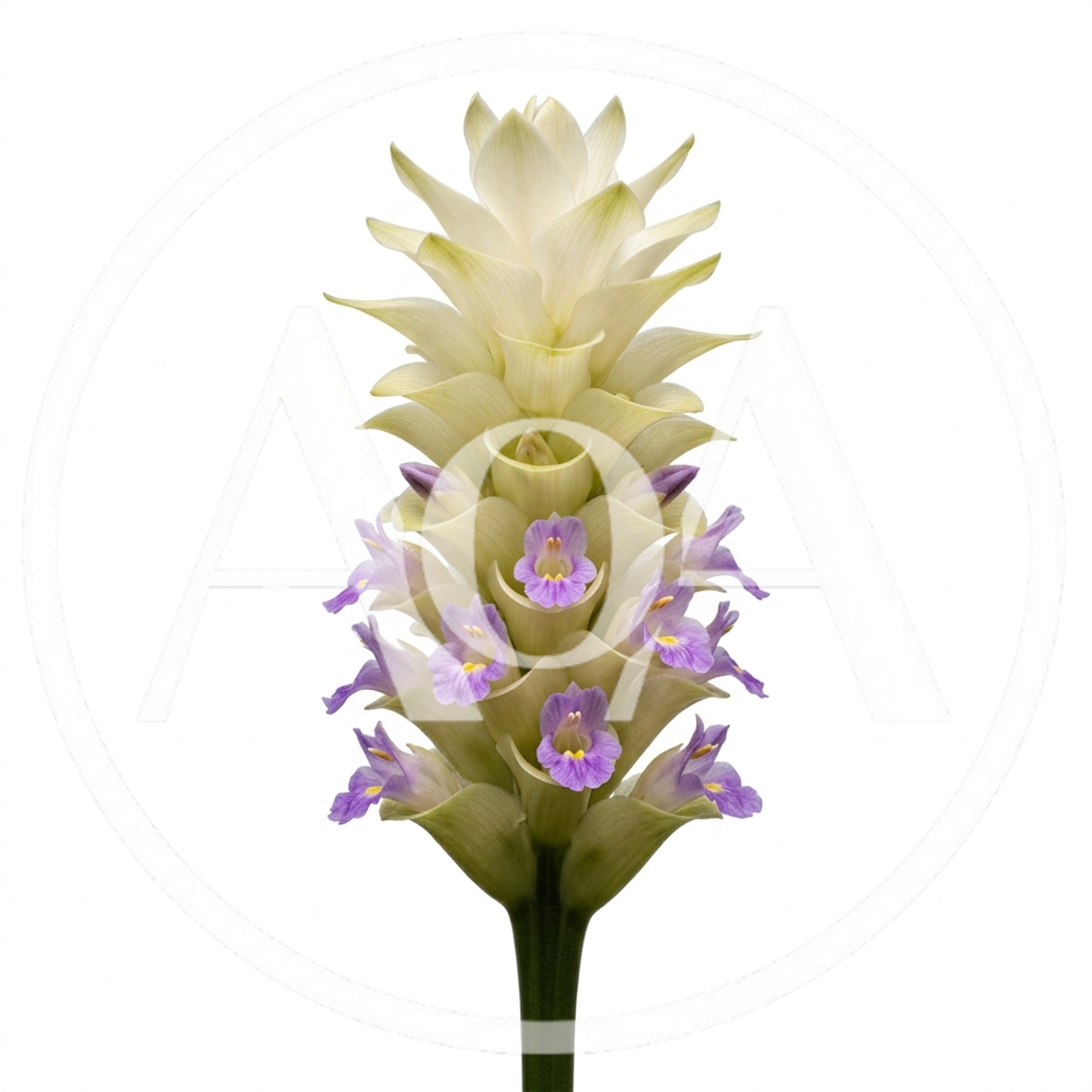 Curcuma Alismatifolia Flower Isolated On White Background