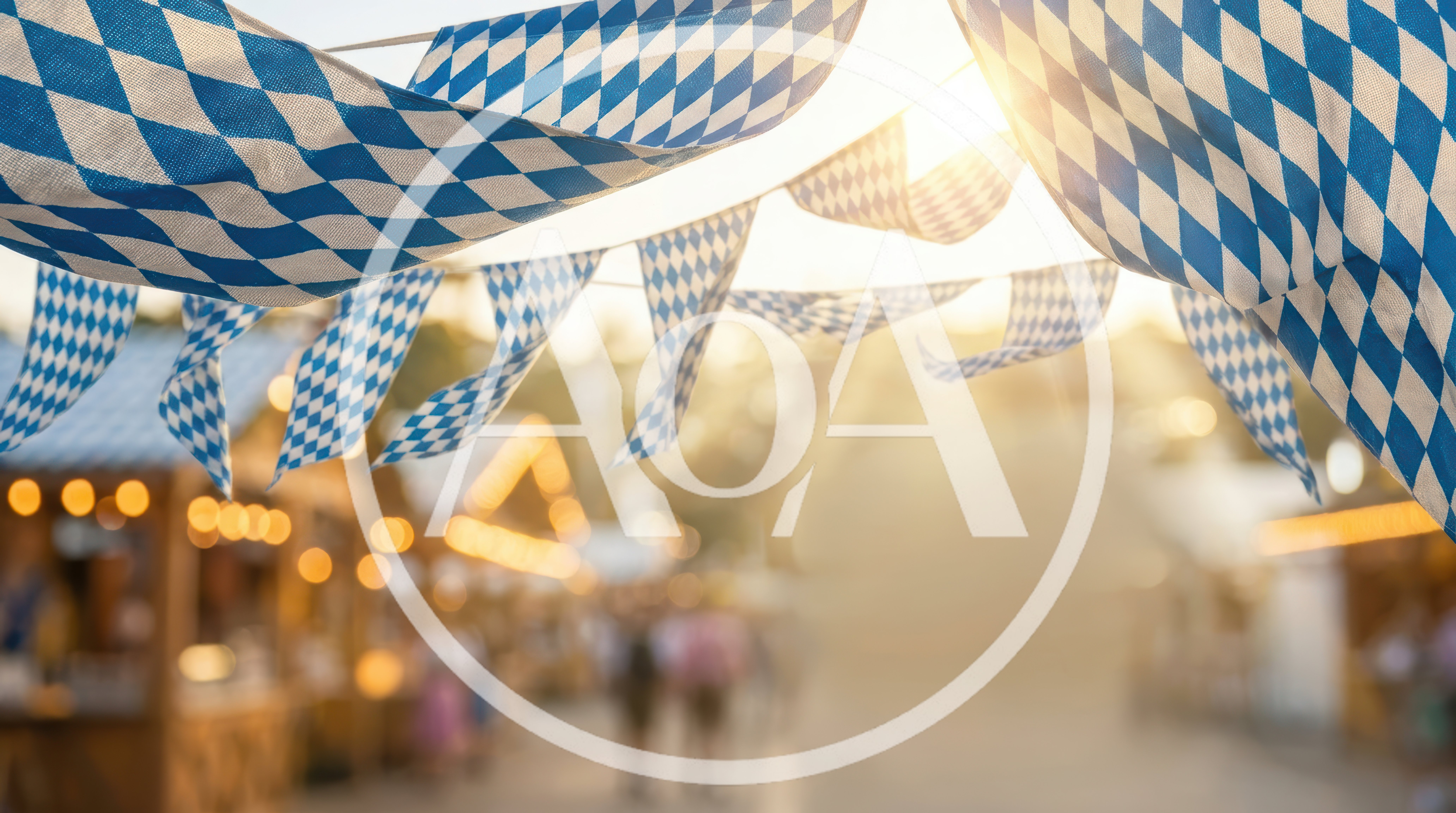 Oktoberfest Bavarian Diamond Pattern Bunting Decorations