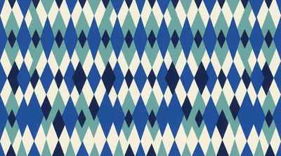 Seamless Argyle Pattern With Blue And Teal Diamonds