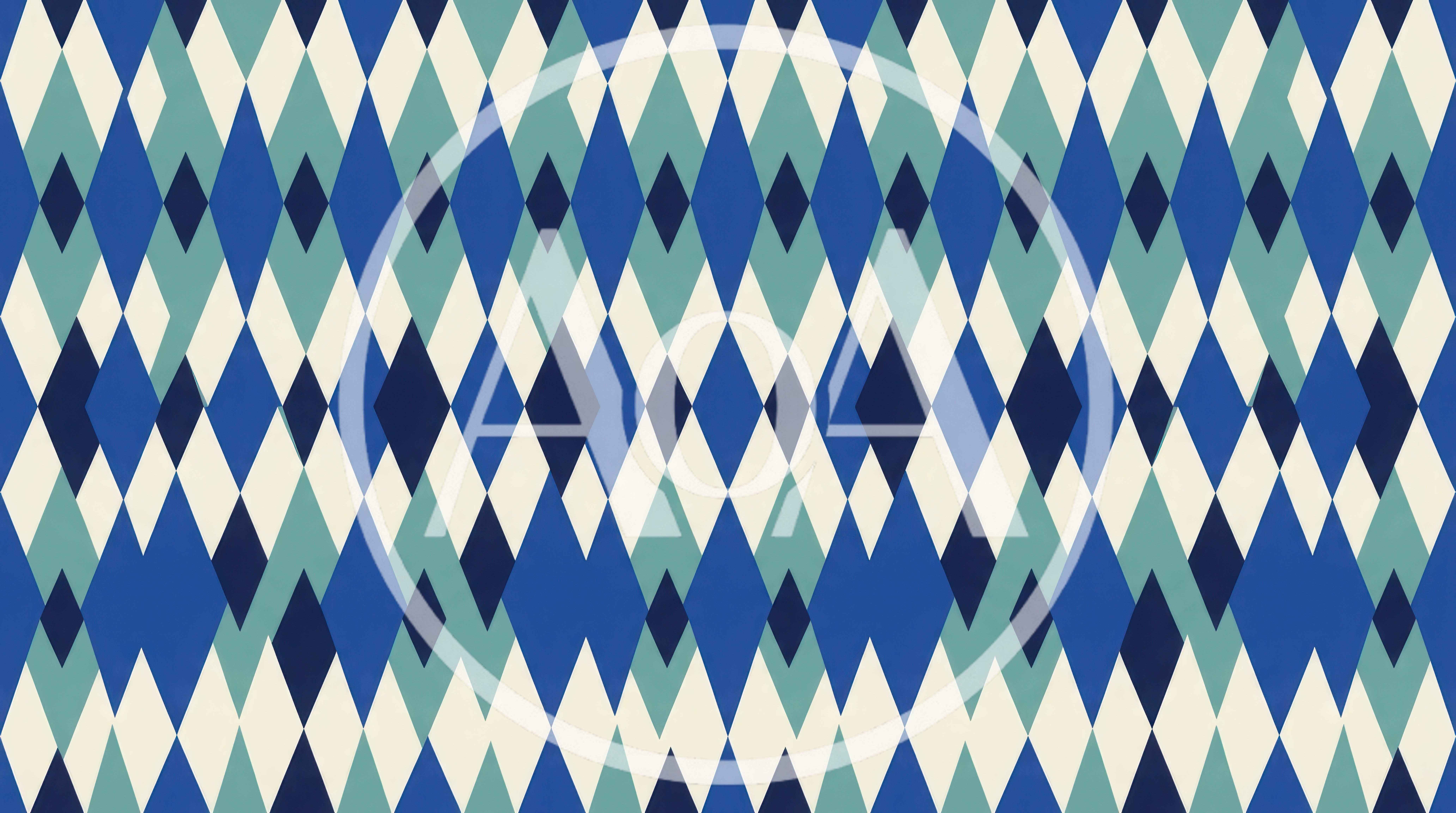 Seamless Argyle Pattern With Blue And Teal Diamonds