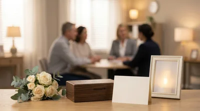 Funeral Planning Meeting With Family And Consultant