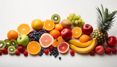 Assorted Fresh Tropical Fruits and Berries Arrangement