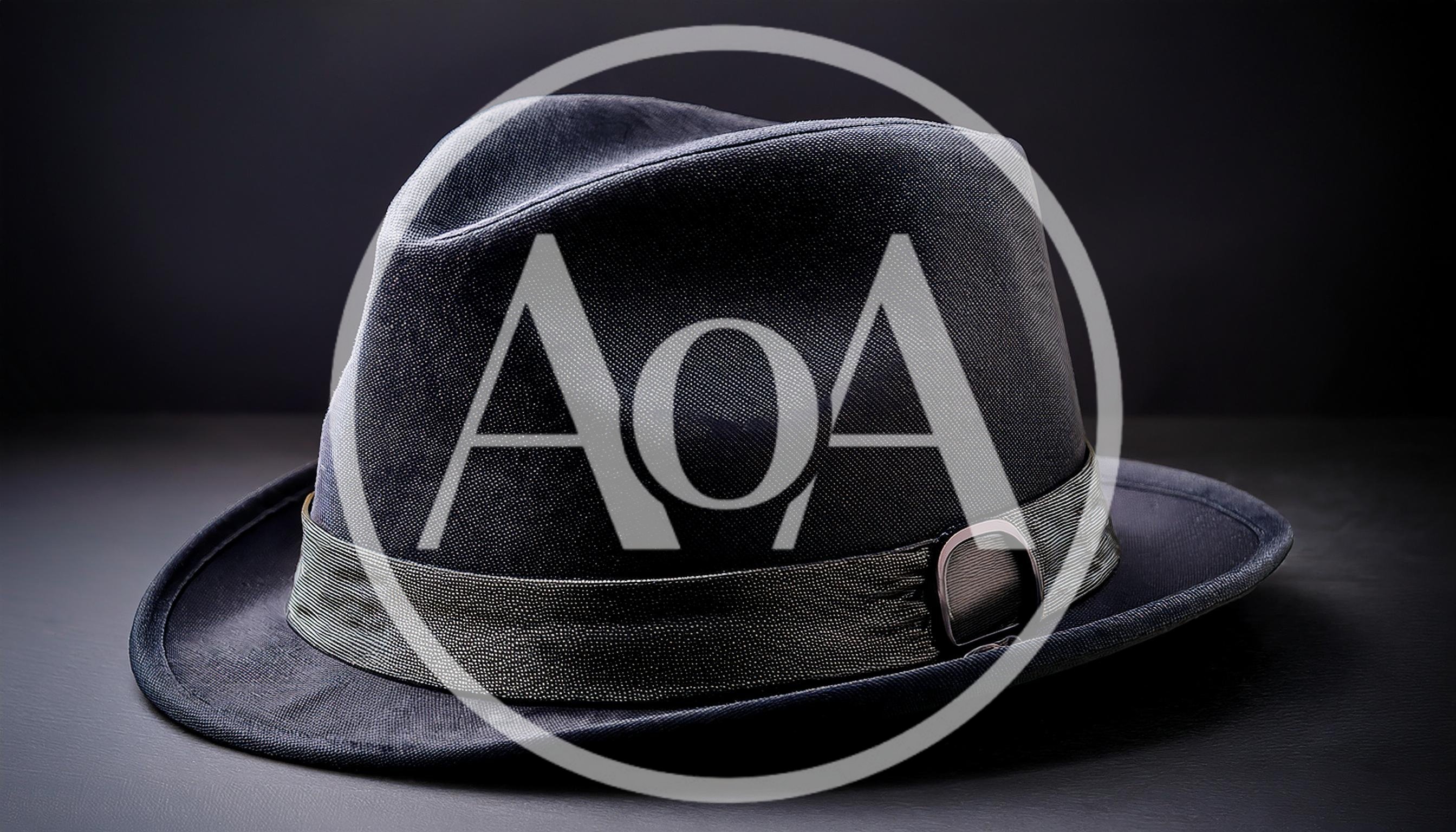 Classic Dark Fedora Hat On A Dark Surface