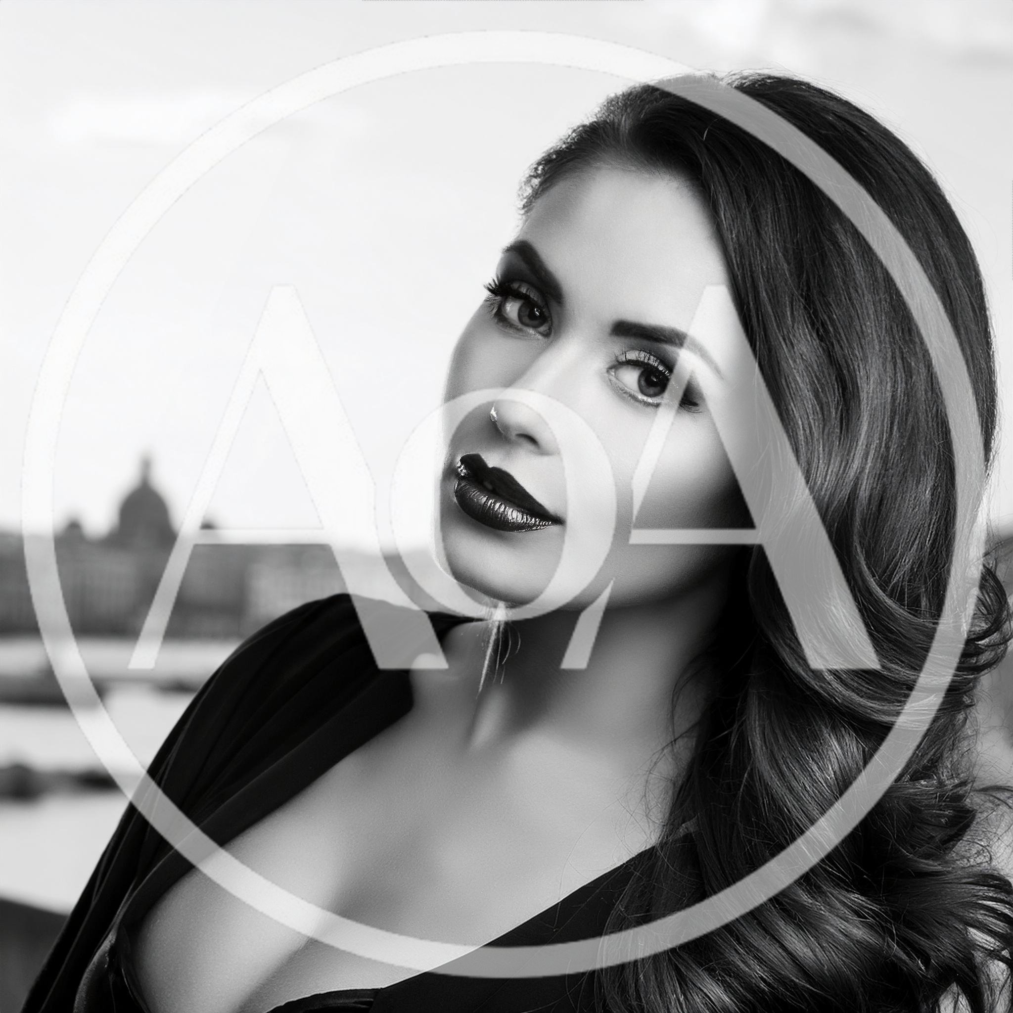 Portrait Of A Glamorous Woman In Black And White