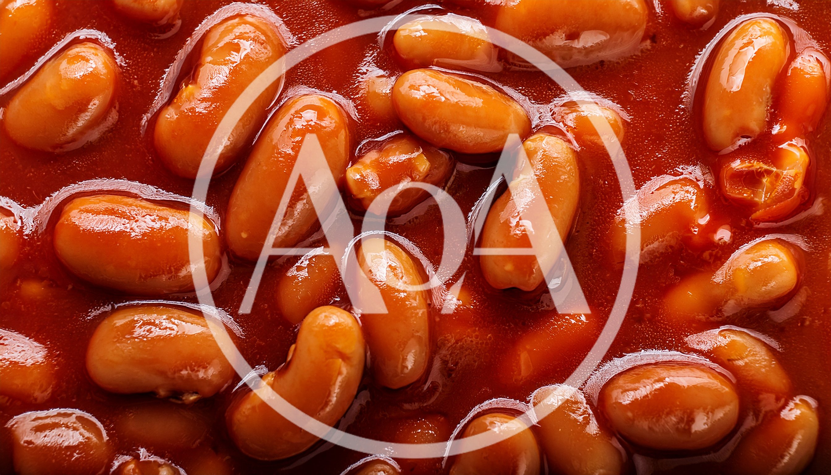 Close Up Of Baked Beans In Tomato Sauce
