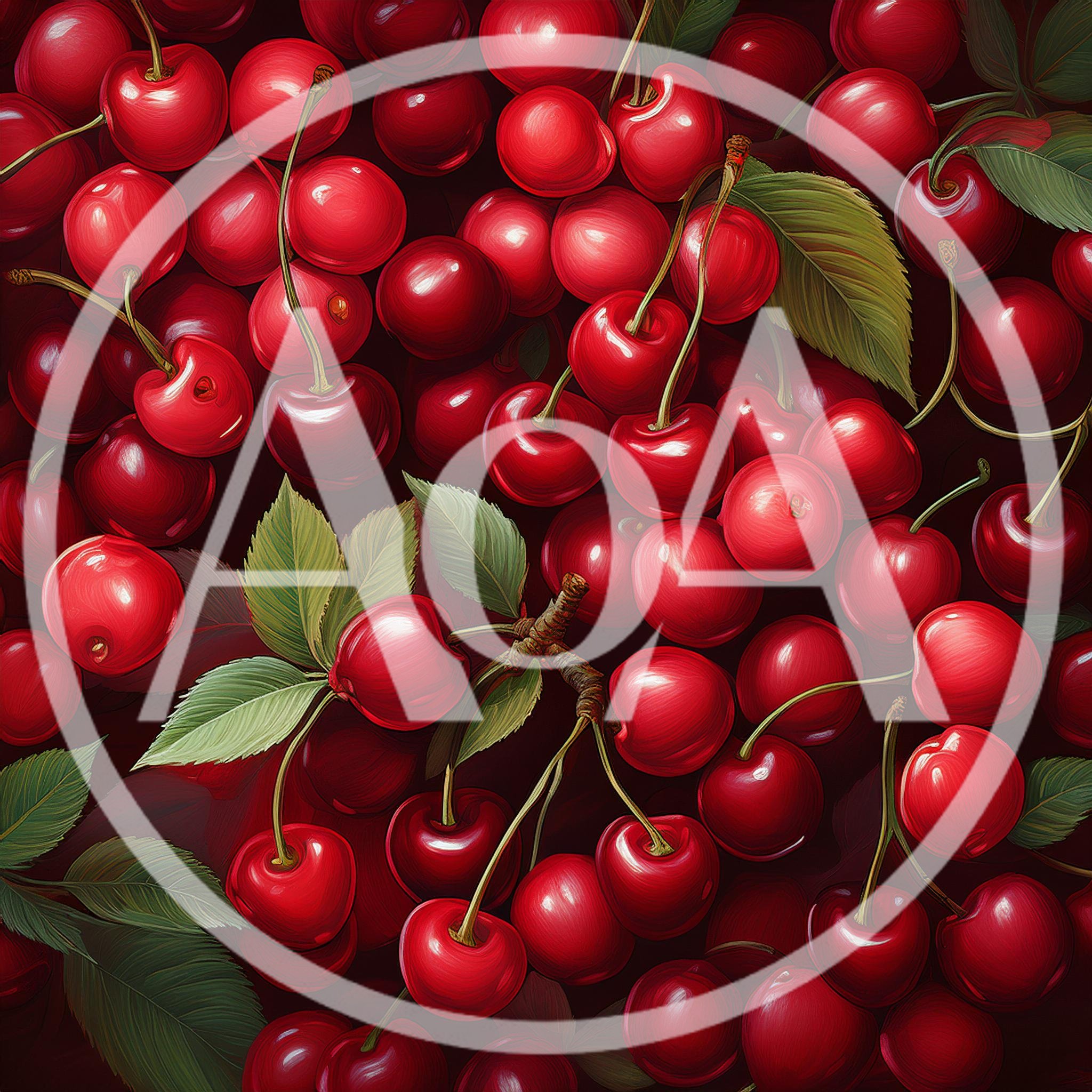 Fresh Ripe Red Cherries Background