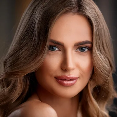 Portrait Of A Beautiful Young Woman With Blonde Hair
