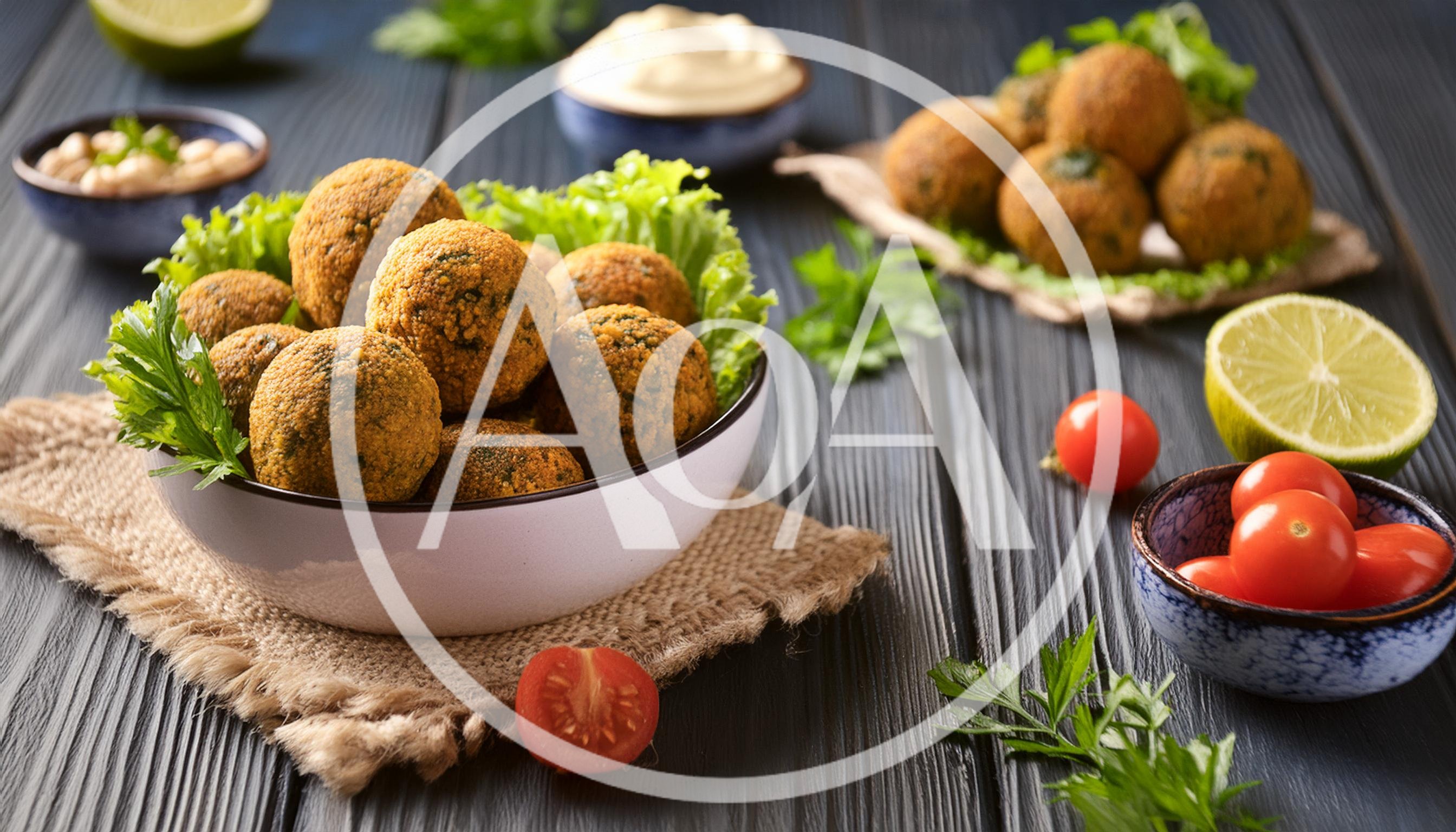 Fresh Falafel Balls Served In A Bowl