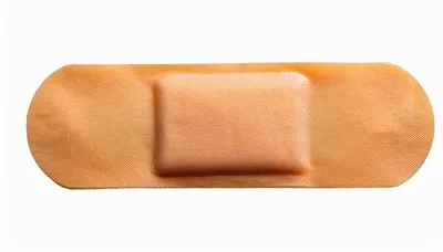 Adhesive Bandage Isolated On White Background