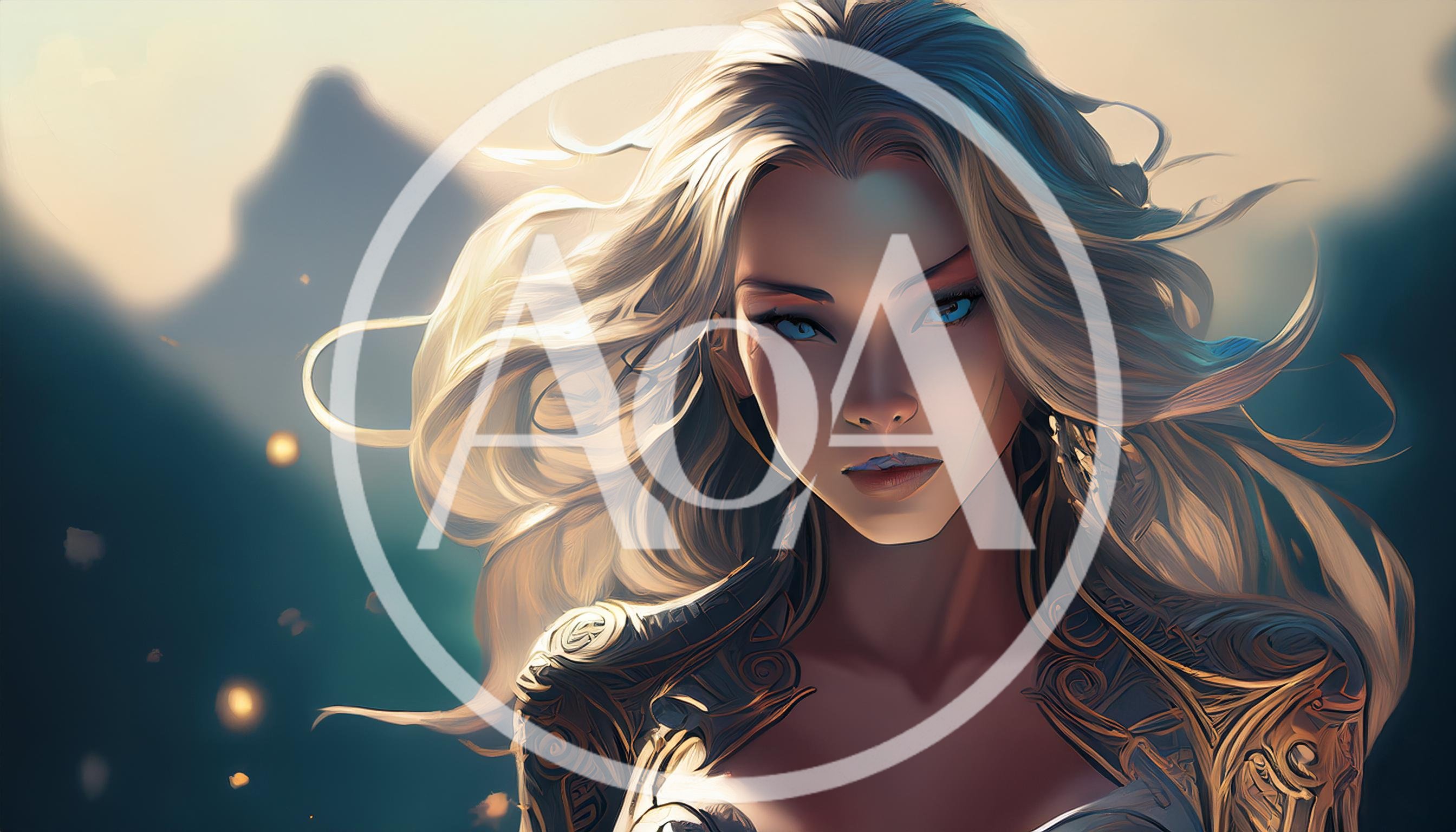 Portrait Of A Fantasy Elven Warrior Woman