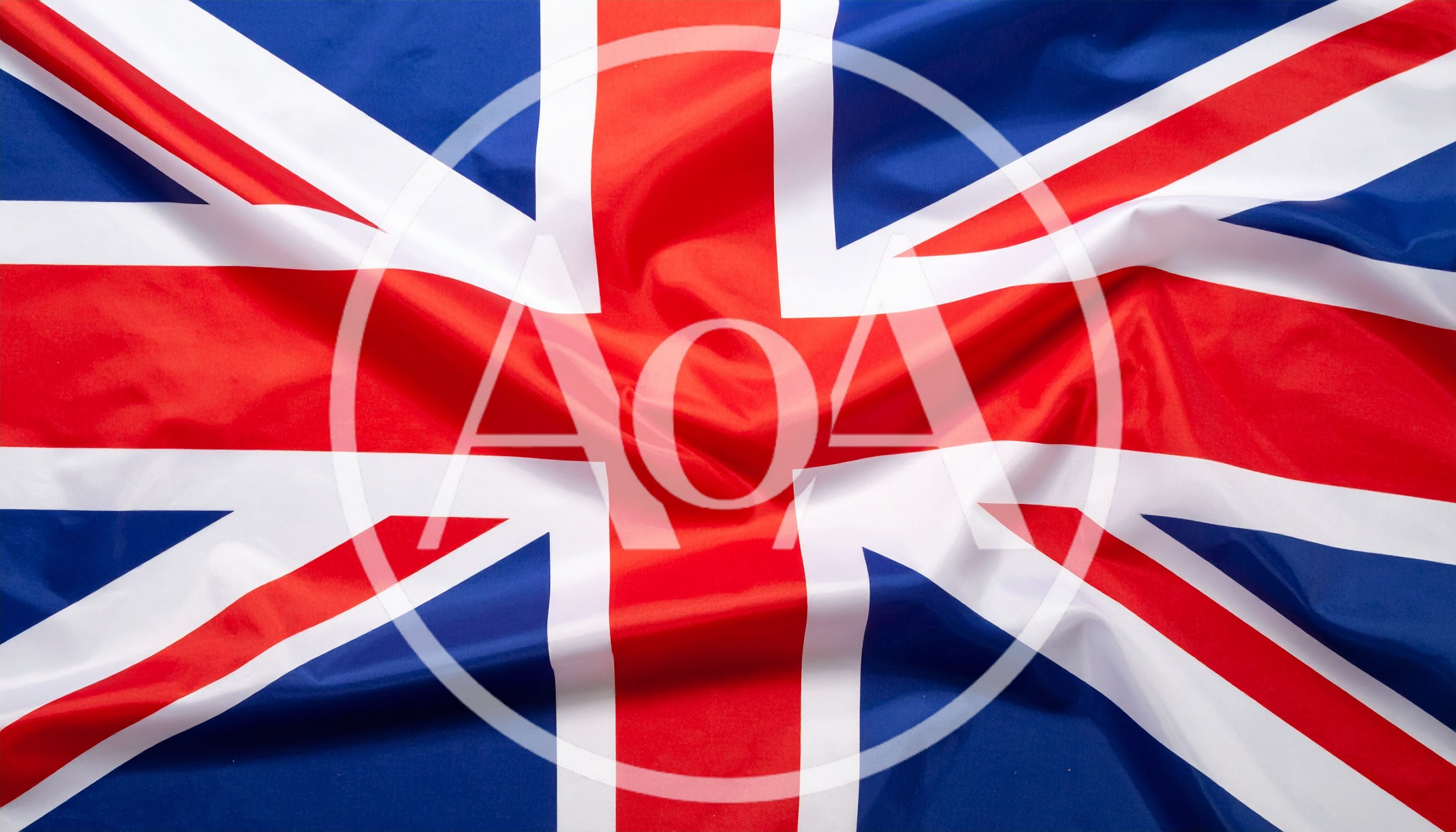 Waving British Union Jack Flag Fabric Texture