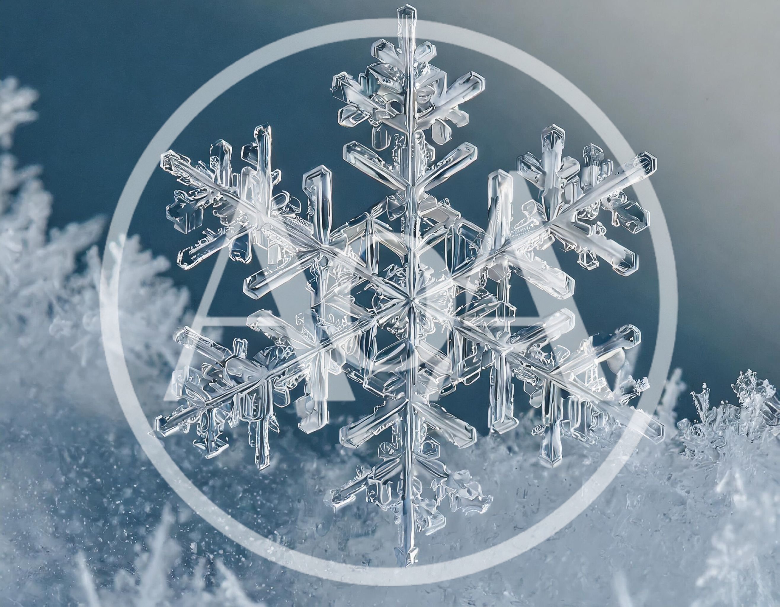 Macro Close Up Of A Single Intricate Snowflake