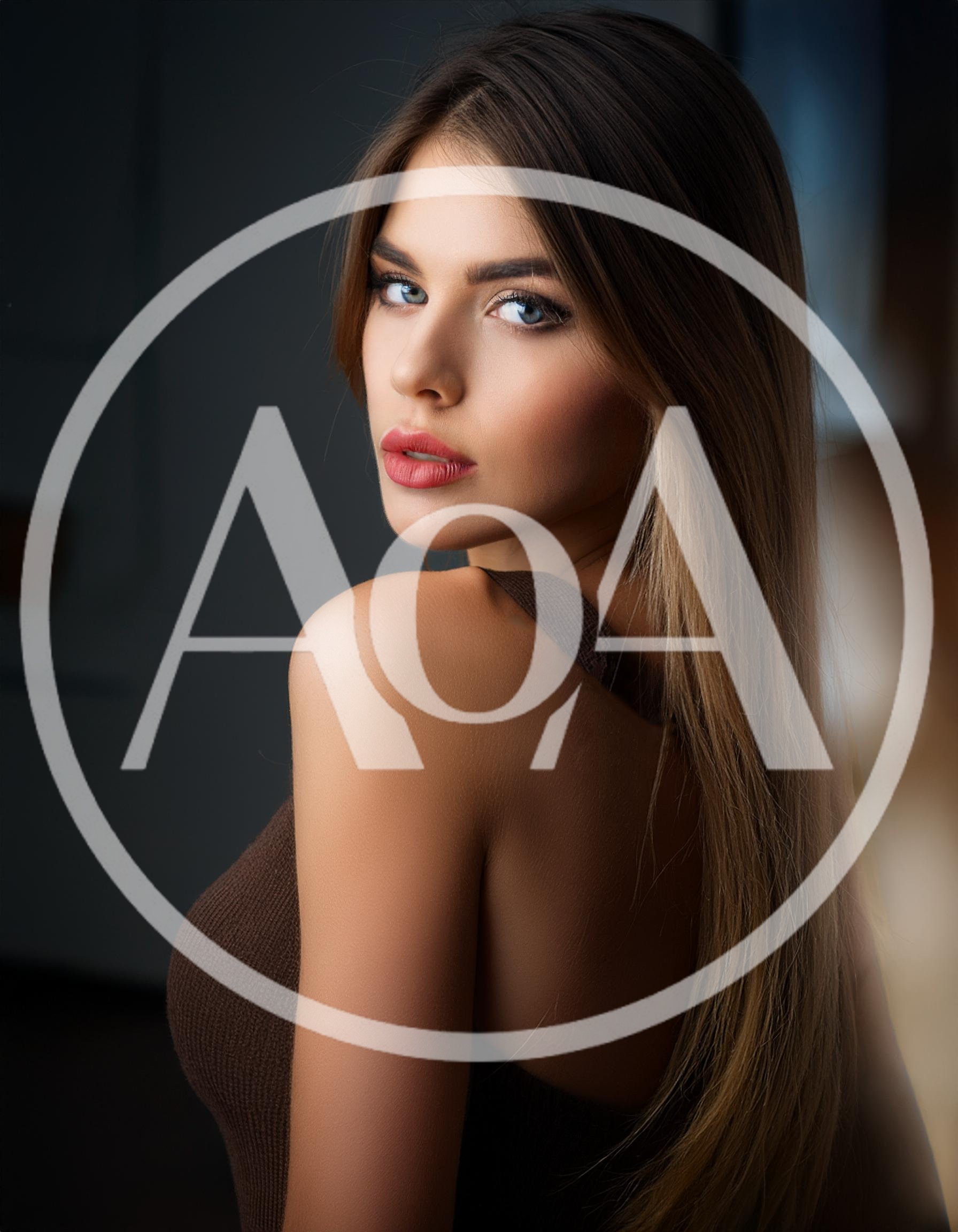 Portrait Of A Beautiful Young Woman Looking Back