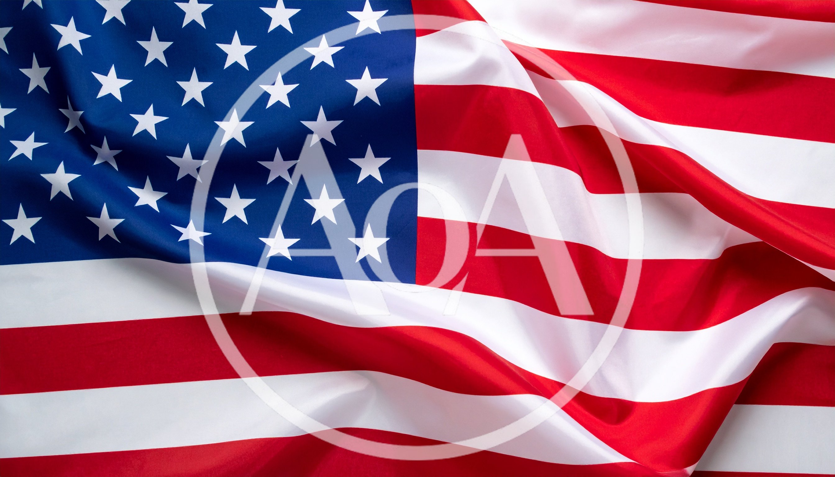 Waving American Flag With Soft Fabric Folds