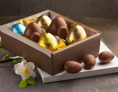 Assorted Chocolate Easter Eggs in a Gift Box