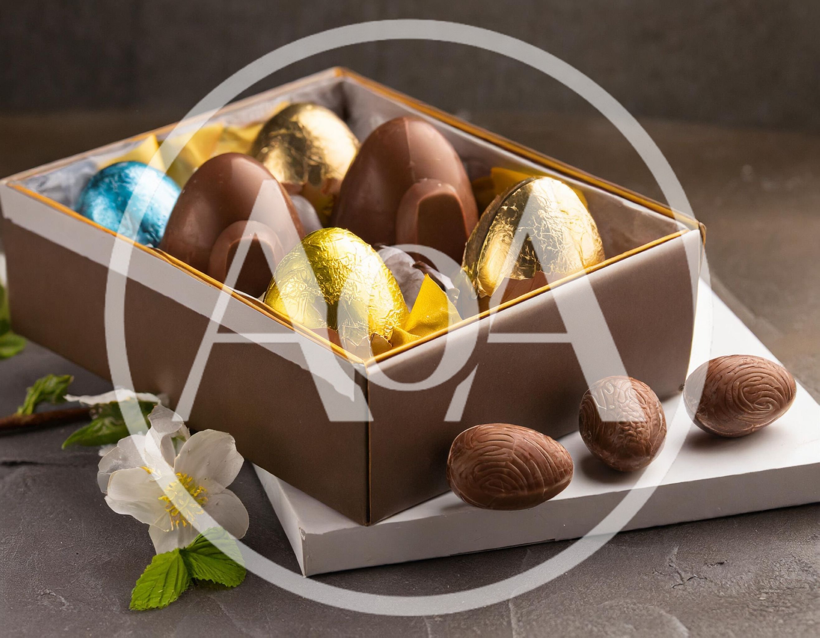 Assorted Chocolate Easter Eggs in a Gift Box