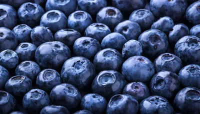 Fresh Ripe Blueberries Background Texture