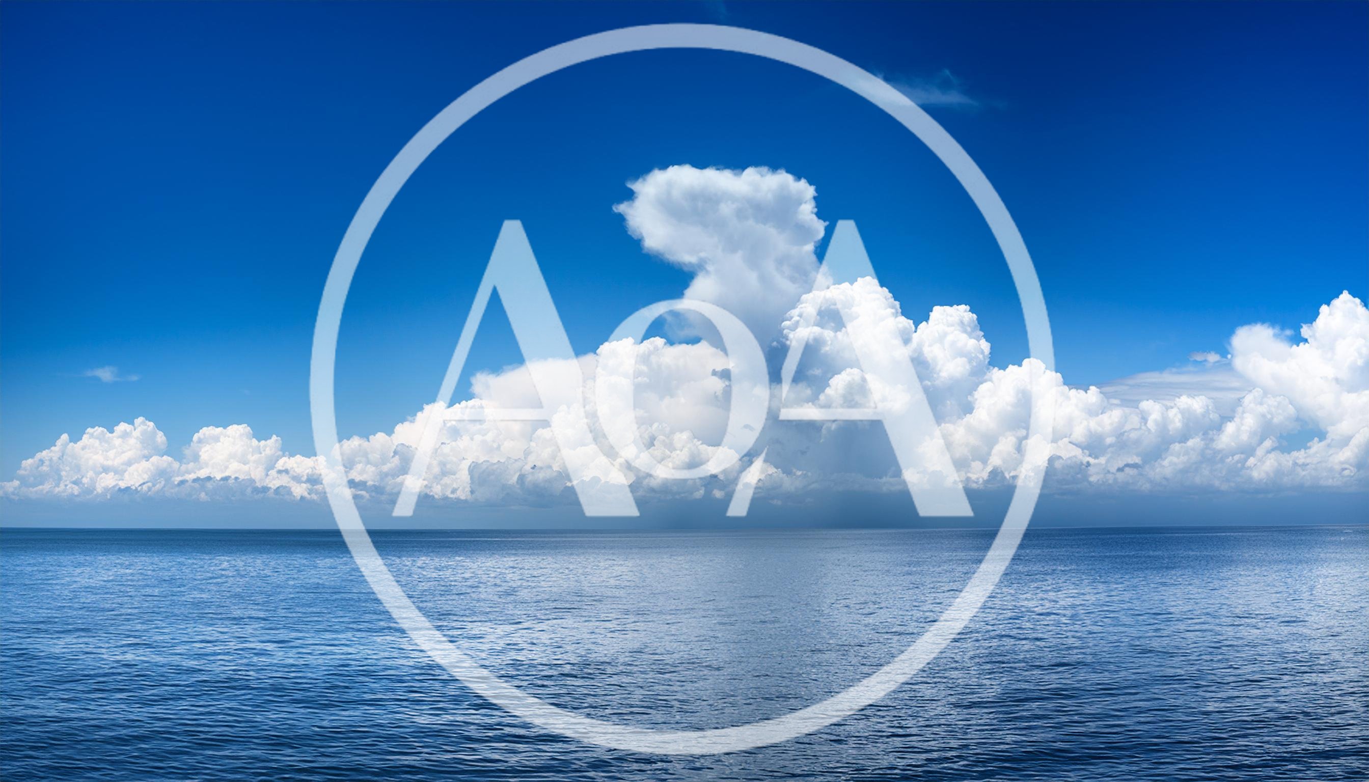 Panoramic View Of Cumulus Clouds Over The Ocean