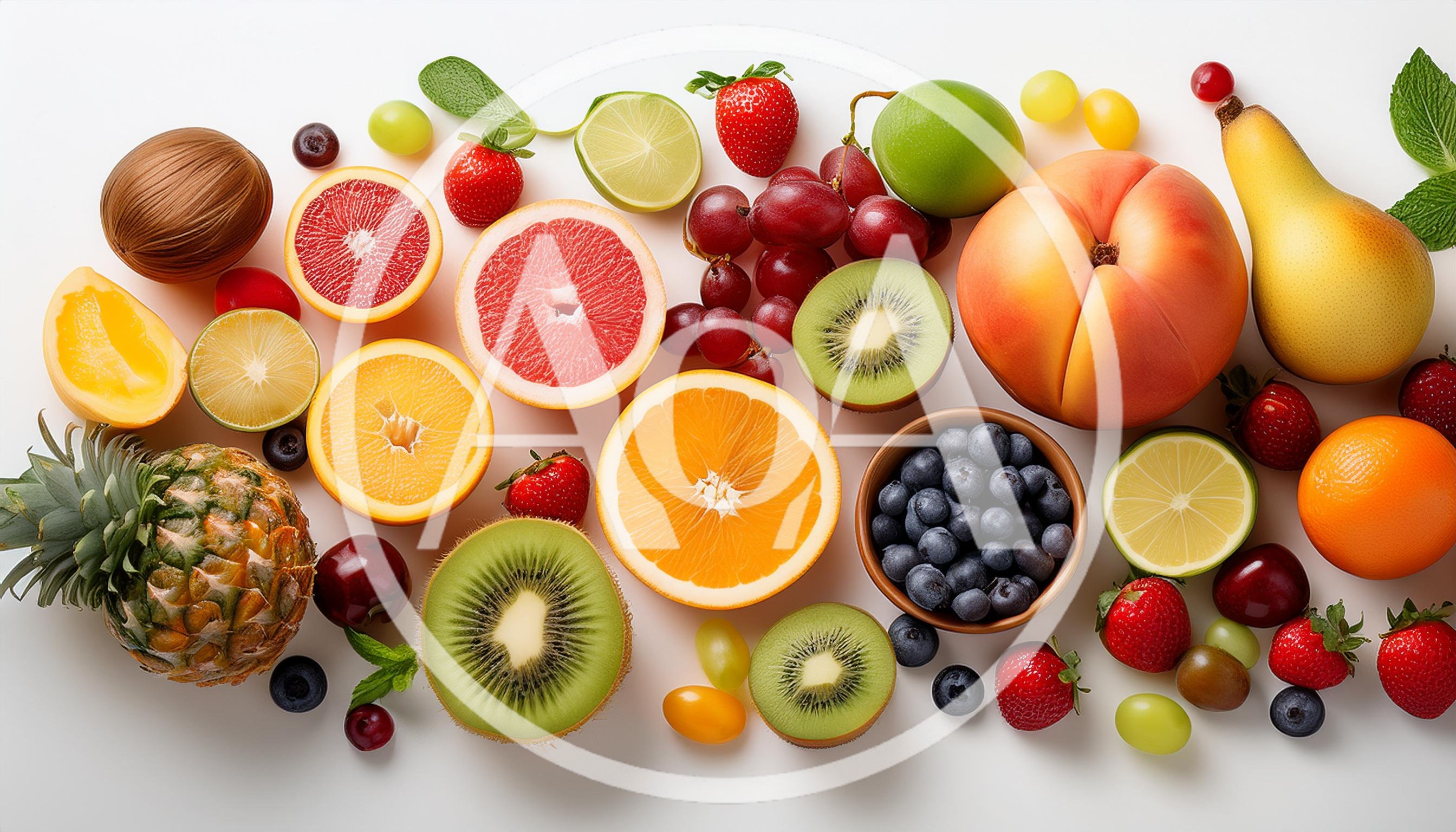 Assorted Fresh Tropical Fruits and Berries Arrangement