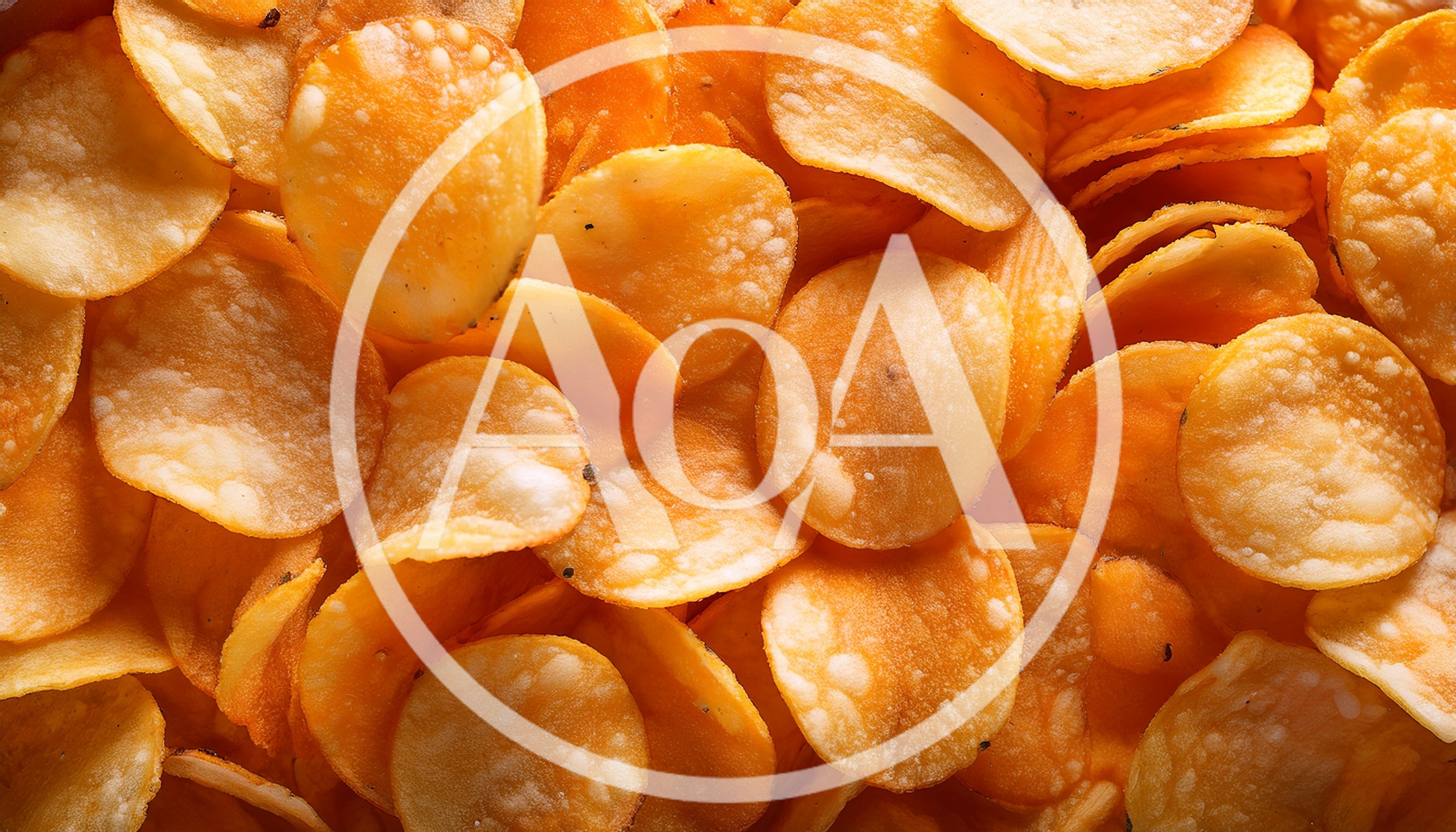 Close Up Of Crispy Orange Potato Chips