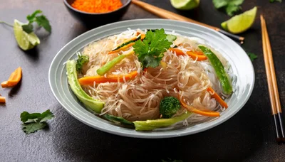 Glass Noodle Salad With Fresh Vegetables