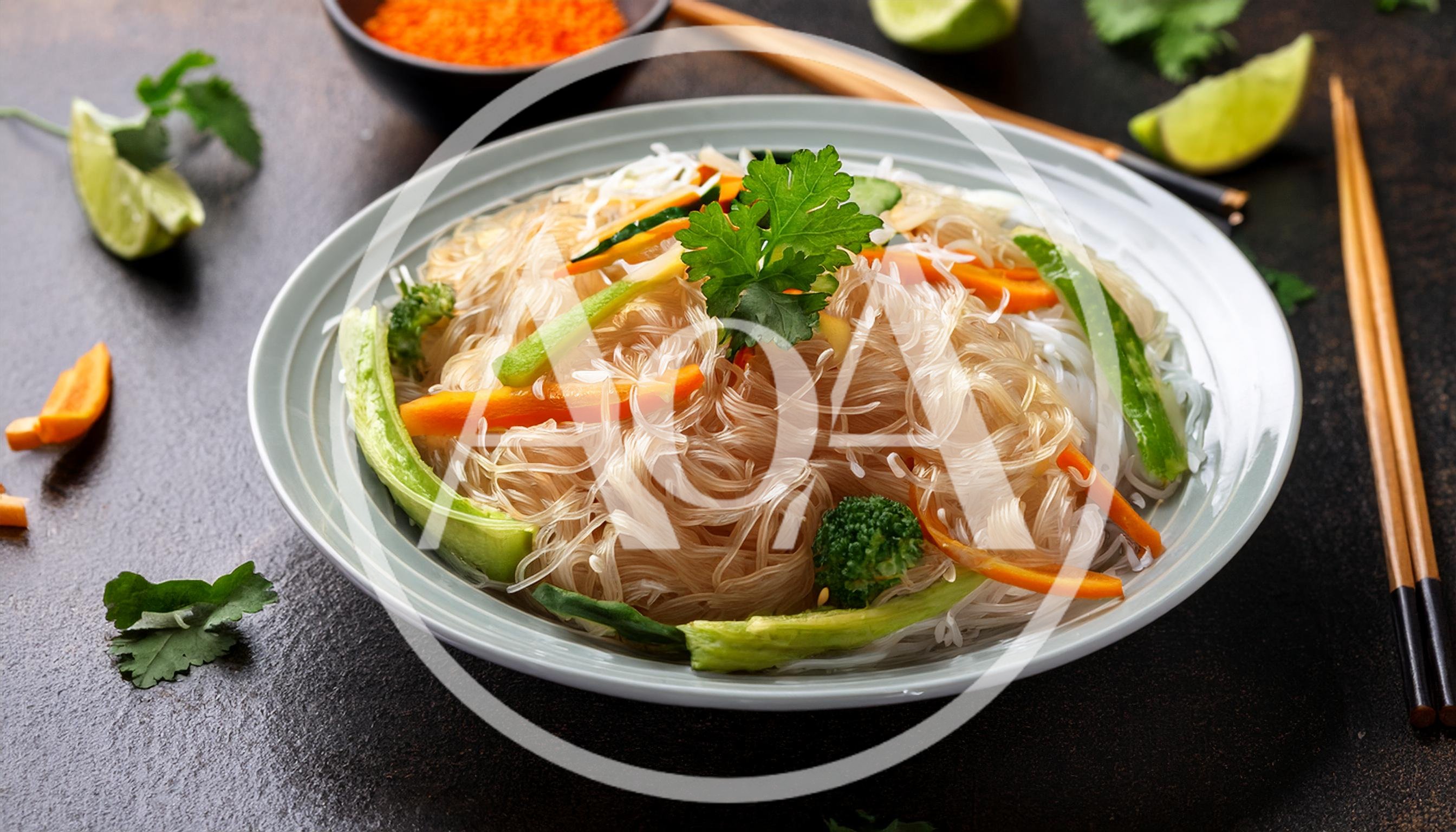 Glass Noodle Salad With Fresh Vegetables
