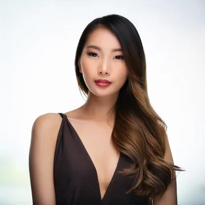Portrait Of A Beautiful Young Asian Woman