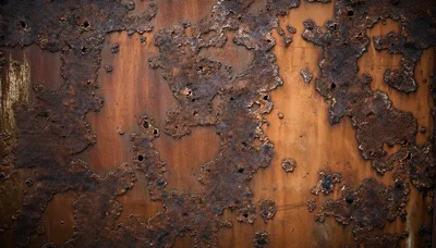 Corroded Metal Surface With Heavy Rust Texture