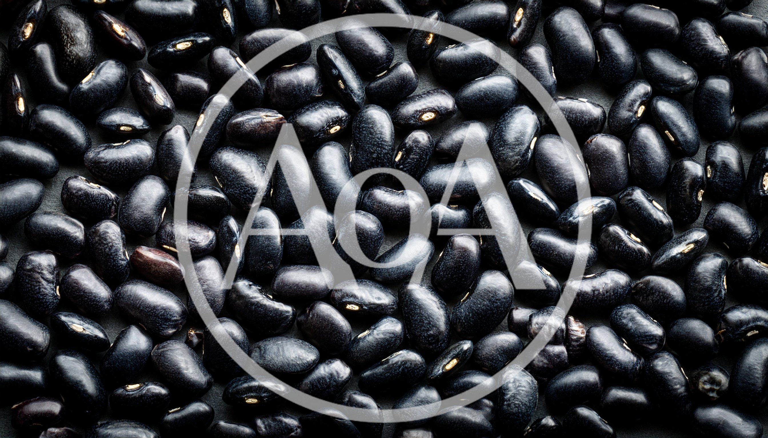 Top View Of Raw Black Beans Background
