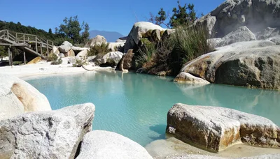 Turquoise Thermal Pool at Hierve el Agua