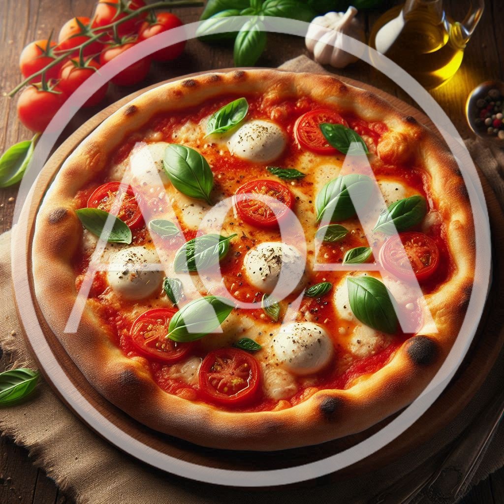 Fresh Margherita Pizza With Basil And Tomatoes