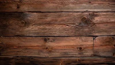 Rustic Dark Brown Weathered Wooden Planks Background