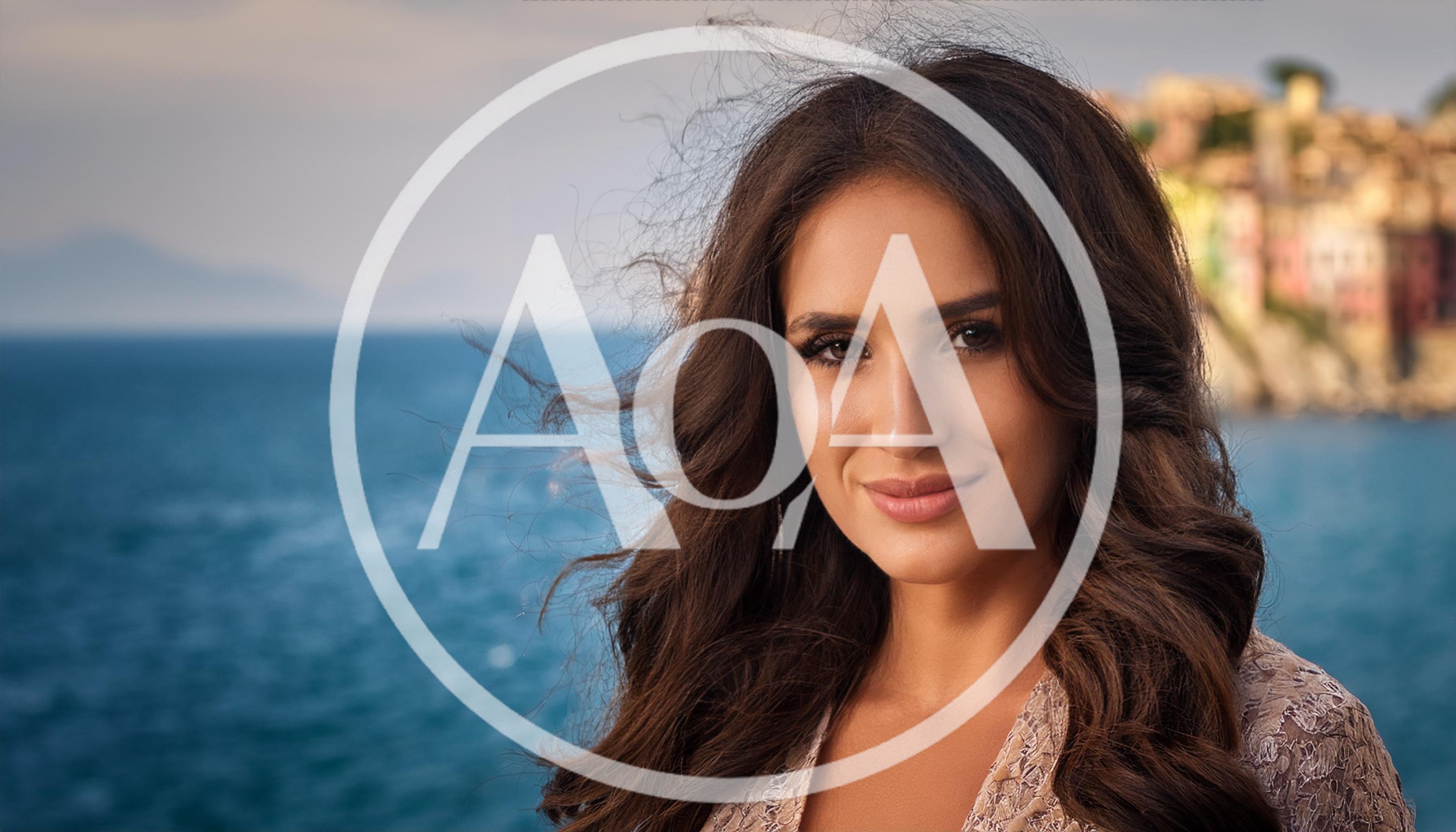Portrait Of A Beautiful Woman By The Sea