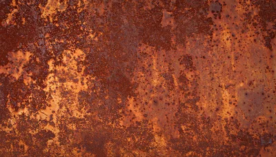 Weathered Metal Surface With Heavy Rust Texture