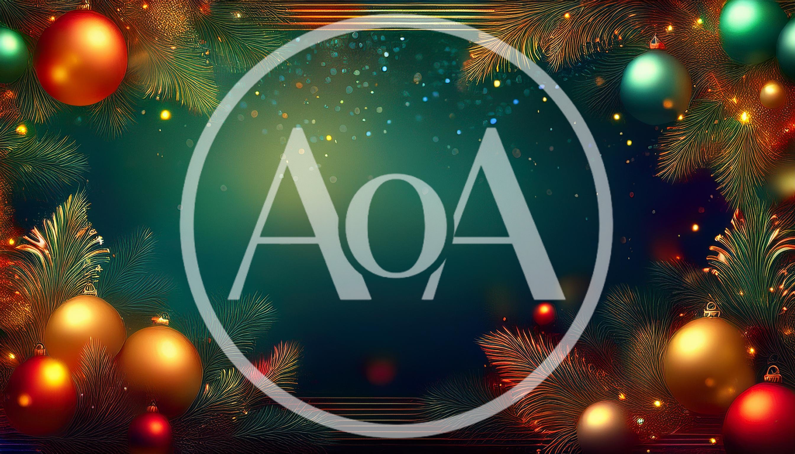 Christmas Holiday Background With Ornaments And Pine Branches