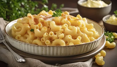 Bowl of Creamy Macaroni and Cheese