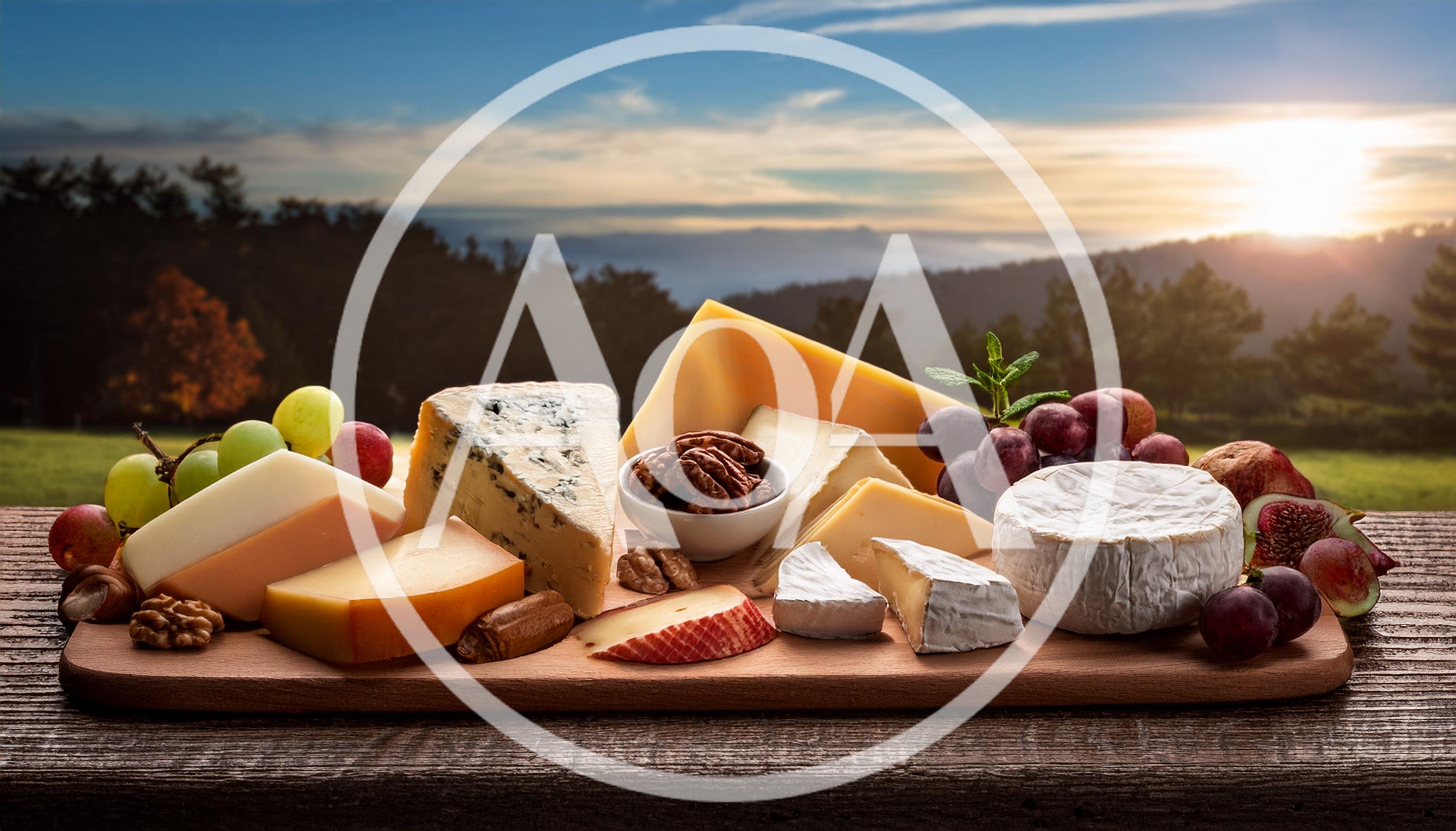 Gourmet Cheese Board With Fruits And Nuts