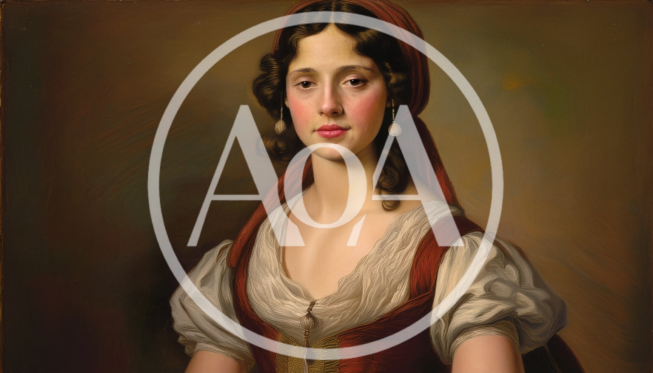 Portrait Of A Young Woman In Renaissance Style