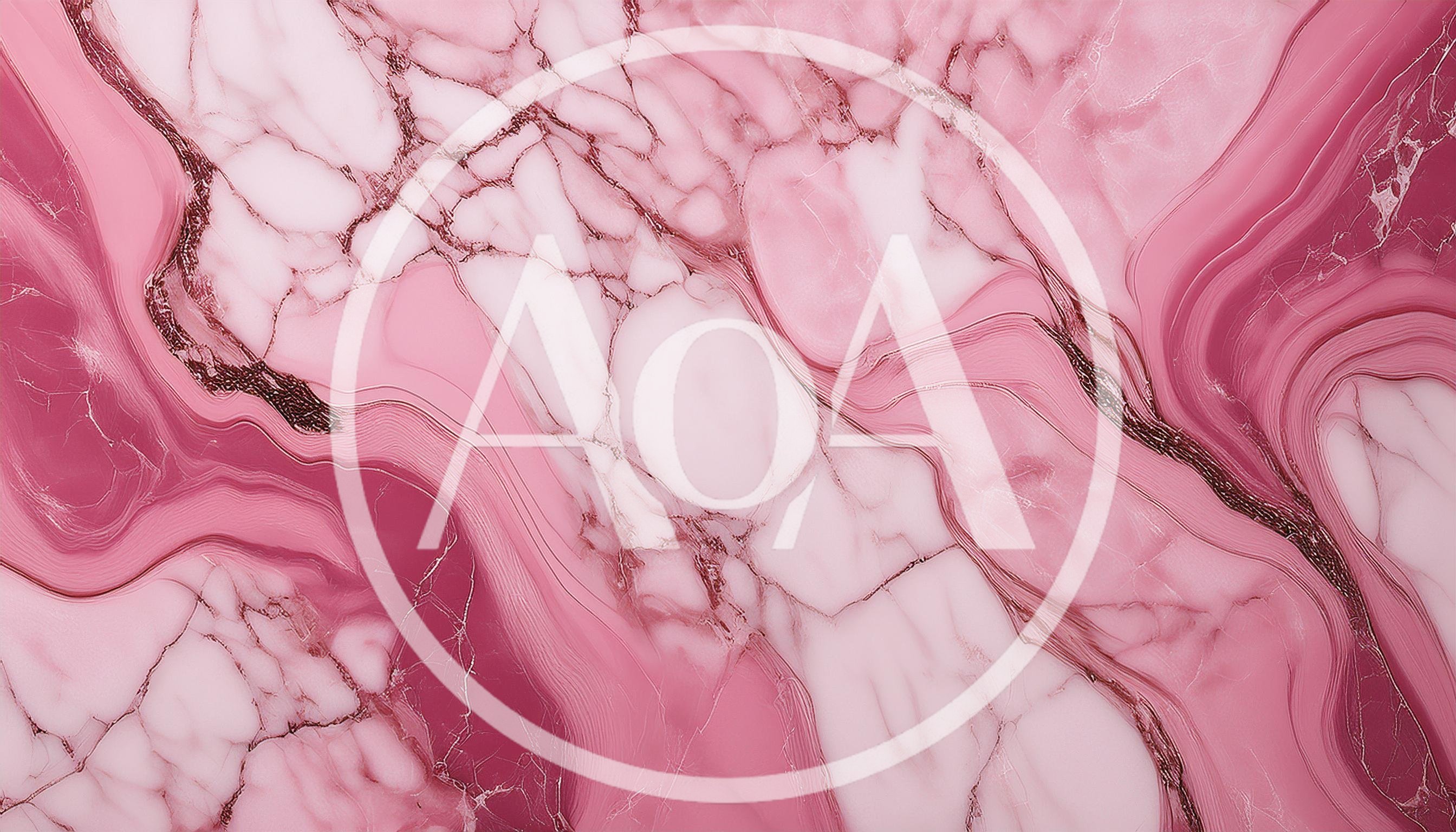 Abstract Pink Marble Texture With Veining