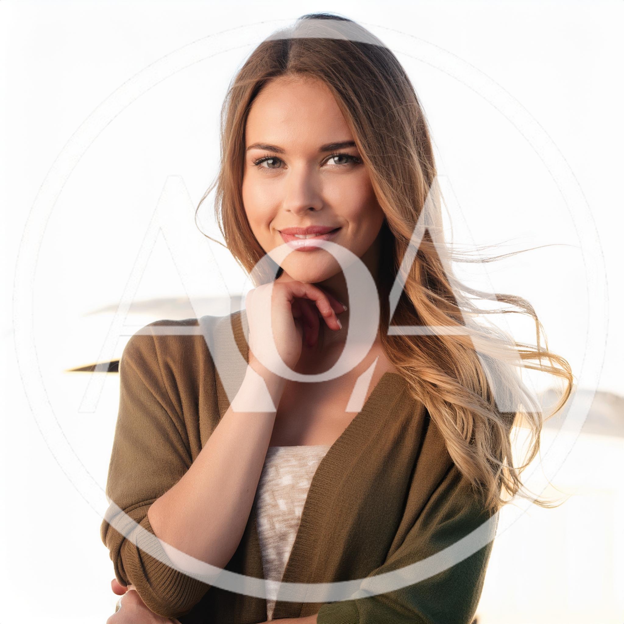 Portrait Of A Smiling Young Woman Outdoors