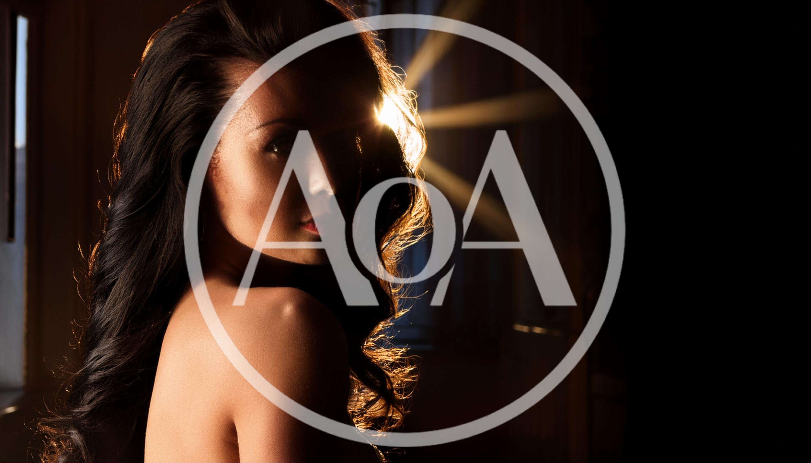 Portrait Of A Woman With Backlit Hair