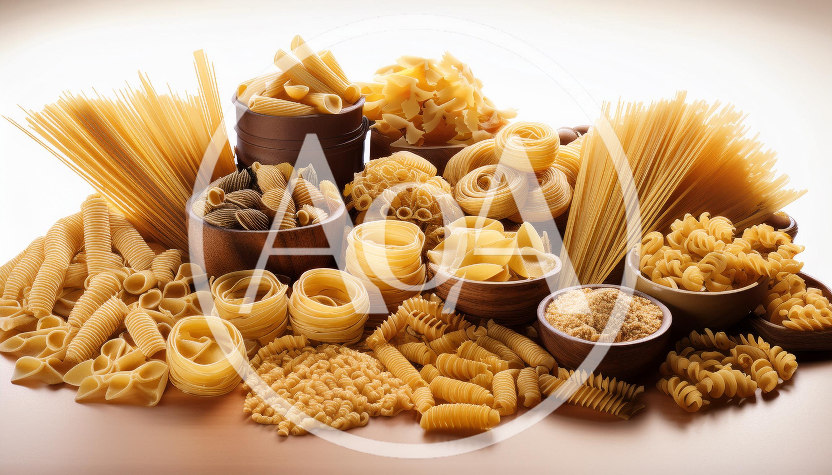 Assorted Varieties Of Dry Italian Pasta