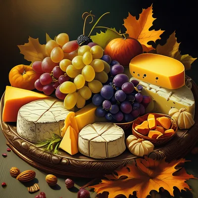 Autumn Harvest Cheese And Fruit Platter