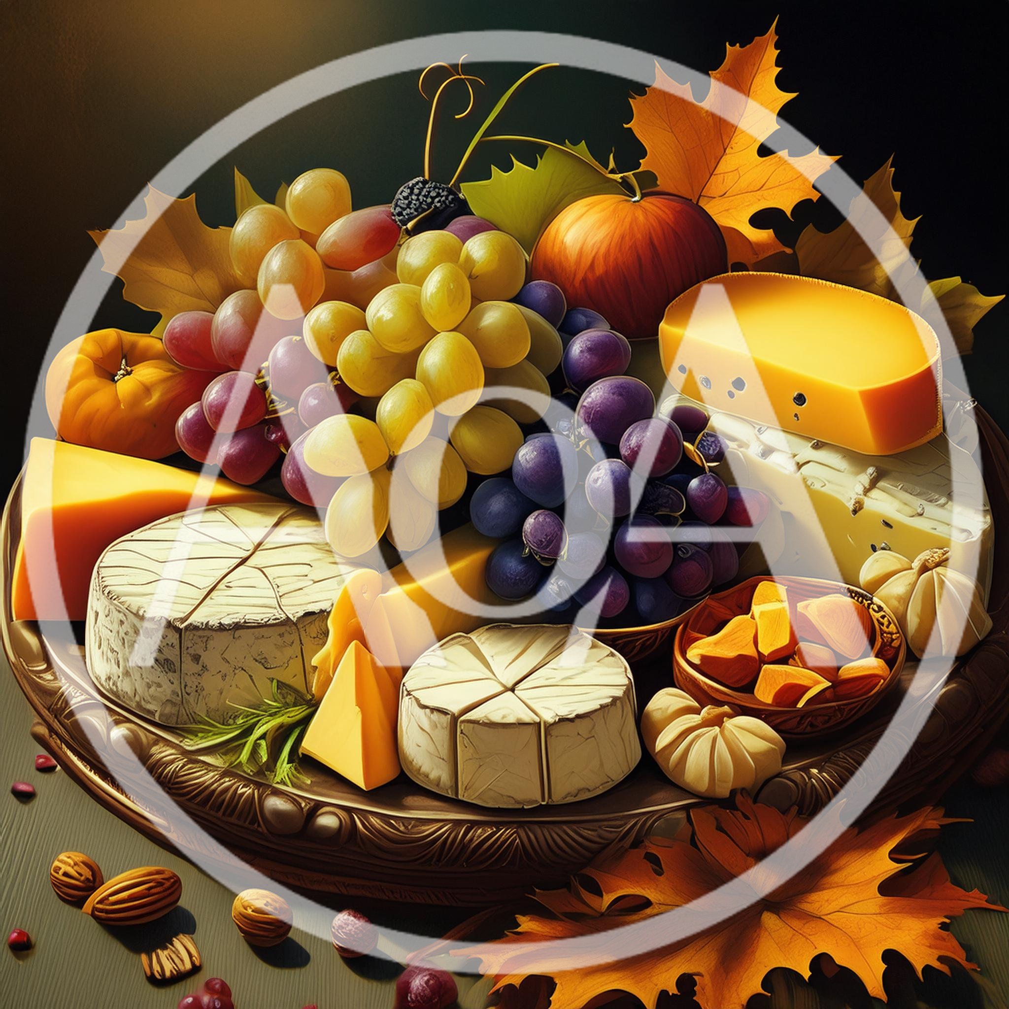 Autumn Harvest Cheese And Fruit Platter
